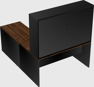 L-shaped office desk