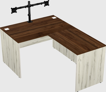 L-shaped office desk