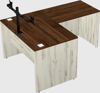 L-shaped office desk