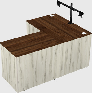 L-shaped office desk