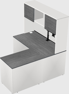L-shaped office desk