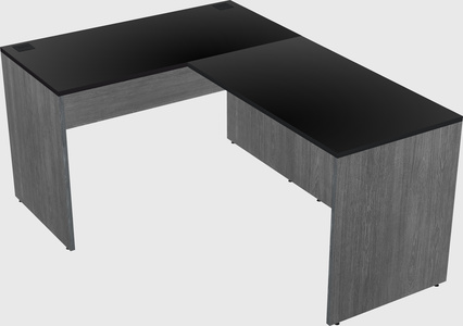 L-shaped office desk