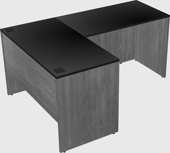 L-shaped office desk