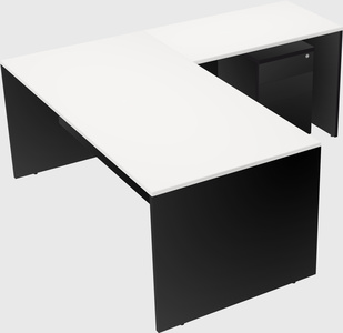 L-shaped office desk