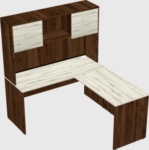 L-shaped office desk