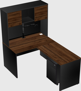L-shaped office desk