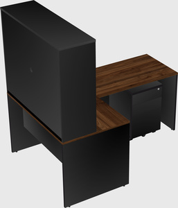 L-shaped office desk
