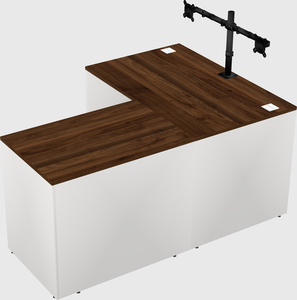 L-shaped office desk