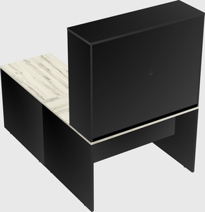 L-shaped office desk