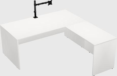 L-shaped office desk