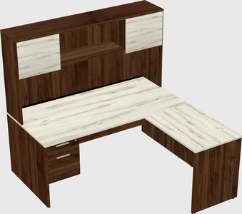 L-shaped office desk