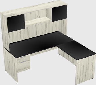 L-shaped office desk