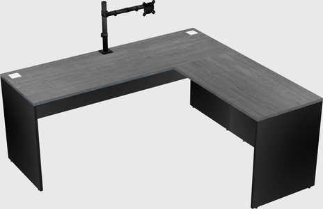 L-shaped office desk
