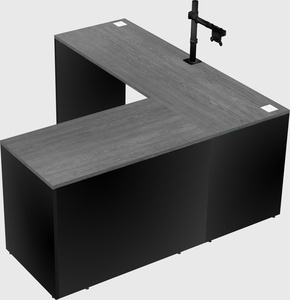 L-shaped office desk