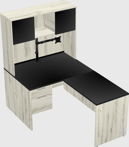 L-shaped office desk