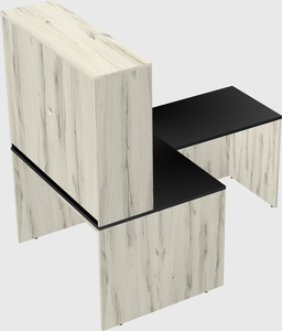 L-shaped office desk