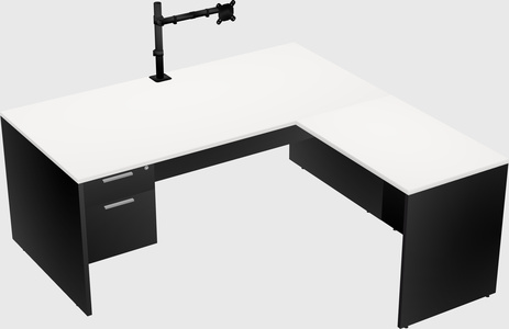 L-shaped office desk