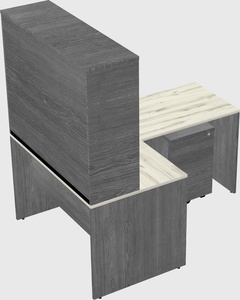 L-shaped office desk