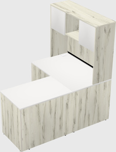 L-shaped office desk