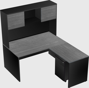 L-shaped office desk
