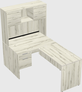 L-shaped office desk