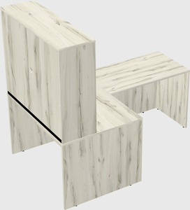 L-shaped office desk
