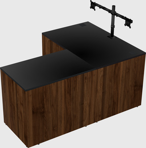 L-shaped office desk