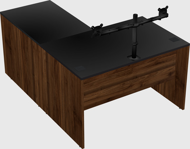 L-shaped office desk