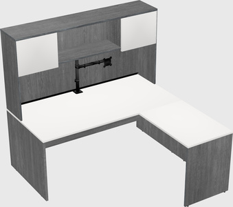 L-shaped office desk