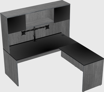 L-shaped office desk