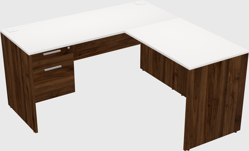 L-shaped office desk