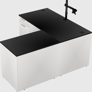 L-shaped office desk