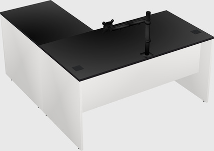 L-shaped office desk