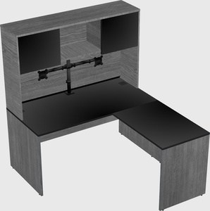 L-shaped office desk