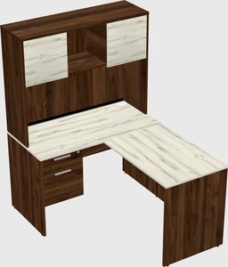 L-shaped office desk