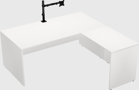 L-shaped office desk