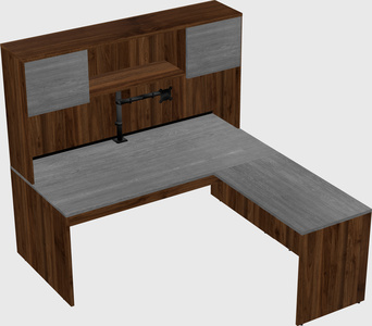 L-shaped office desk
