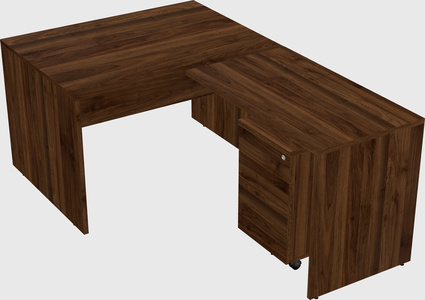 L-shaped office desk