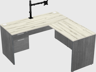 L-shaped office desk