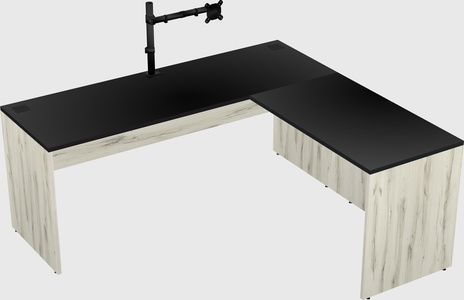 L-shaped office desk