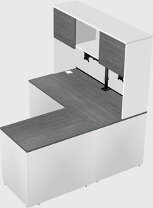 L-shaped office desk