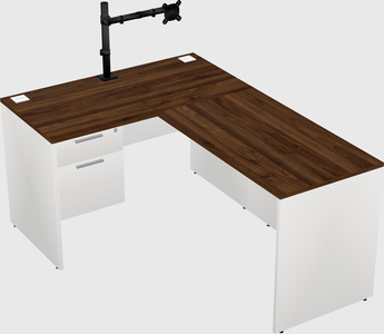 L-shaped office desk