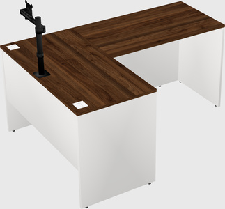 L-shaped office desk