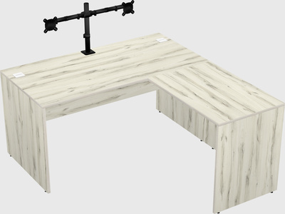 L-shaped office desk