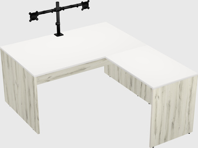 L-shaped office desk