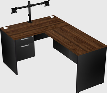 L-shaped office desk