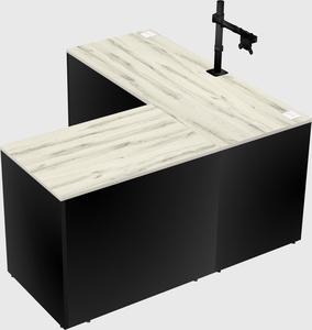 L-shaped office desk