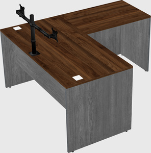 L-shaped office desk