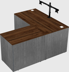L-shaped office desk
