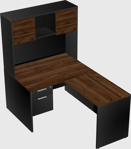 L-shaped office desk